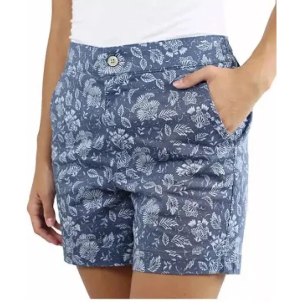 Jachs Girlfriend Chino Shorts Navy Floral Print Size L